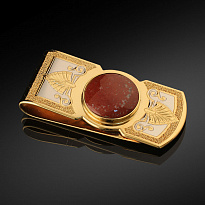 Подарочный «Зажим для денег с яшмой»