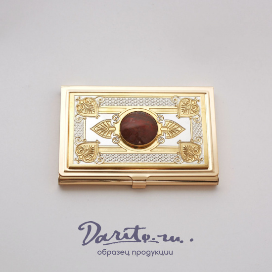 Подарочная «Визитница карманная с яшмой»