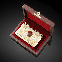 Подарочная «Визитница карманная с яшмой»