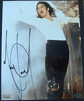 Панно с подлинным автографом М. Джексона