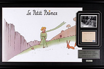 Панно с подлинным автографом А. Экзюпери