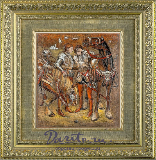 Гравюра на металле «Граф Сент-Клер и граф Грегори»