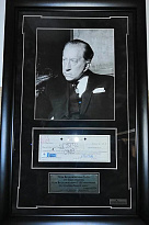 Панно с подлинным автографом Пола Гетти