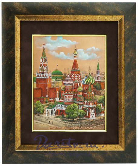 Гравюра на металле «Храм Василия Блаженного»