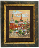 Гравюра на металле «Храм Василия Блаженного»