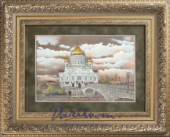 Гравюра на металле «Храм Христа Спасителя»
