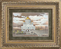 Гравюра на металле «Храм Христа Спасителя»