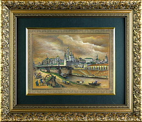 Гравюра на металле «Общий вид Кремля. Москва 1846»