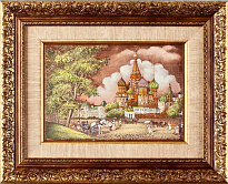 Гравюра на металле «Красная площадь. Москва 19 век»