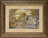 Гравюра на металле «Московская улочка»