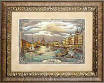 Гравюра на металле «Москва 19 век»