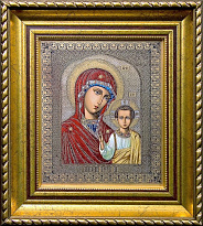 Гравюра на металле «Казанская икона Божией Матери»