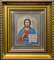 Гравюра на металле «Господь Вседержитель икона»