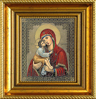 Гравюра на металле «Донская икона Божией Матери»