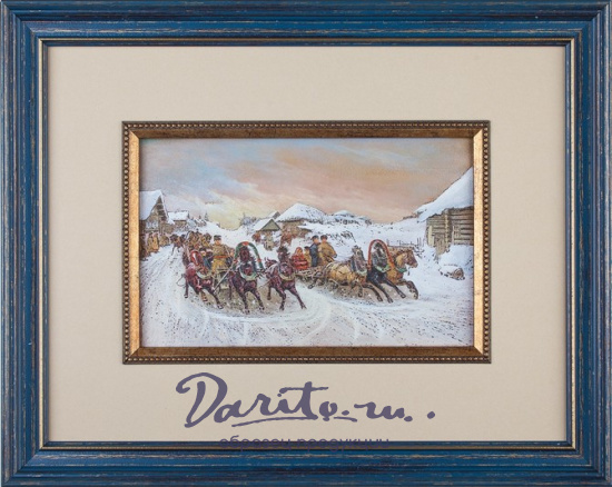 Гравюра на металле «Масленица»