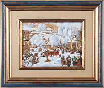 Гравюра на металле «Тройка»