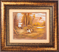 Гравюра на металле «Охота на фазана»