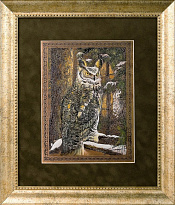 Гравюра на металле «Филин. Символ мудрости»