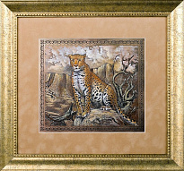 Гравюра на металле «Леопард»