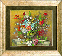 Гравюра на металле «Цветочная симфония»