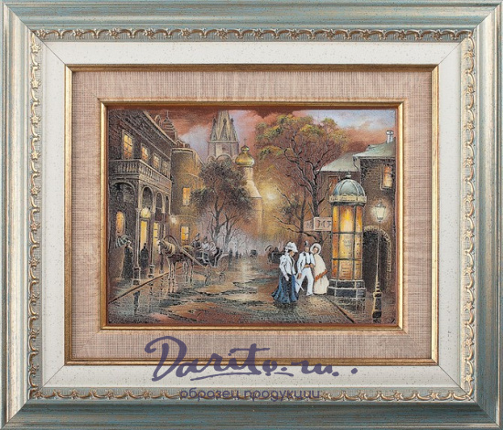 Гравюра на металле «Старый город»