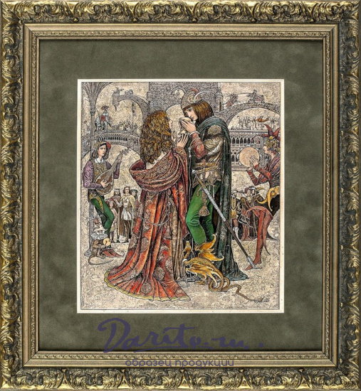 Гравюра на металле «Принц и королевна»