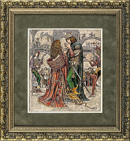 Гравюра на металле «Принц и королевна»