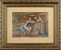 Гравюра на металле «Голубиная почта»