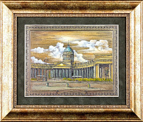 Гравюра на металле «Казанский кафедральный собор»