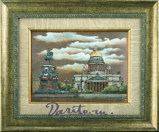 Гравюра на металле «Исаакиевская площадь»