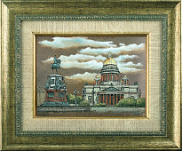 Гравюра на металле «Исаакиевская площадь»