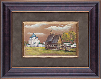 Гравюра на металле «Панорама Суздальского Кремля»