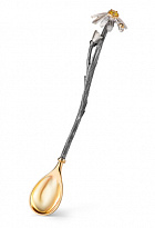 Серебряная чайная ложка «Ромашка»