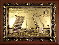 Плакетка «Дворцовый мост. Санкт-Петербург»