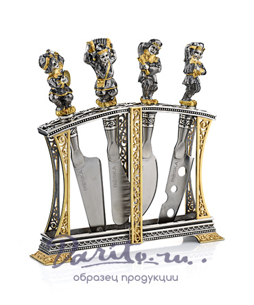 Ножи на подставке «Скоморохи»