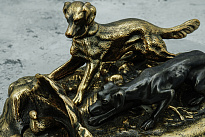 Скульптурная композиция из бронзы «Псовая охота»