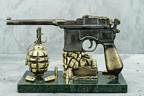 Письменный набор из бронзы «Маузер»