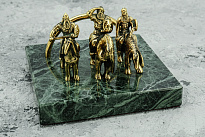 Визитница из бронзы «Три богатыря»