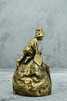 Колокольчик из бронзы «Мальчик на стоге»