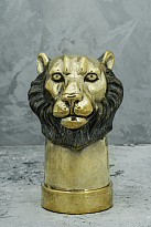 Бронзовая ручка для печати «Лев»