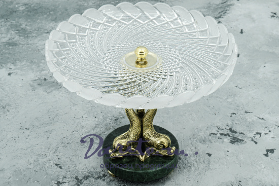 Ваза из хрусталя и бронзы «Союз»