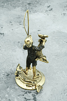 Скульптура из бронзы «Рыбачок»