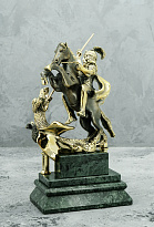 Скульптура из бронзы «Георгий Победоносец»