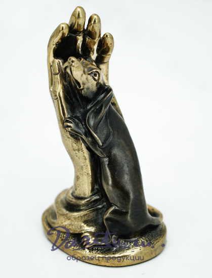 Скульптура из бронзы «Собака друг человека»