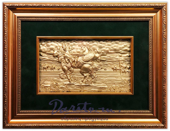 Панно подарочное «Битва Пересвета с Челубеем»