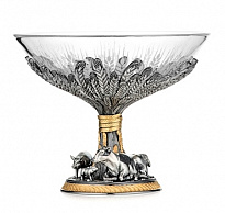 Конфетница хрустальная «Урожай»