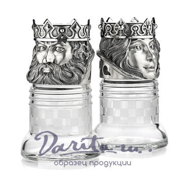 Набор для специй «Шахматные король и королева»