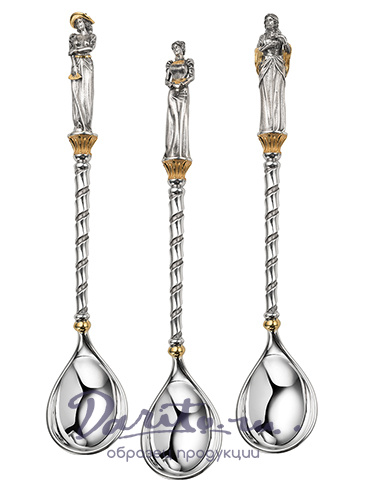 Набор серебряных ложек  «Три сестры»