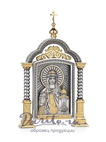 Парадная икона «Святая Ольга»