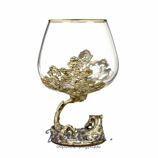 Коньячный бокал «Львица со львятами»